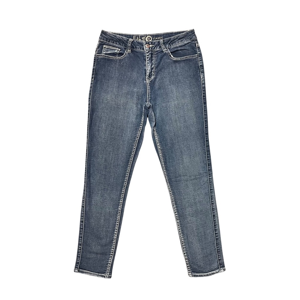 Ethyl Classic medium wash straight slim jeans
